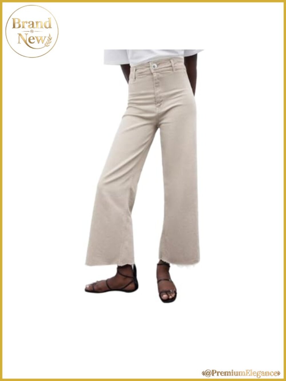 Women's Wide Leg Jeans High Waisted Stretchy Casual
